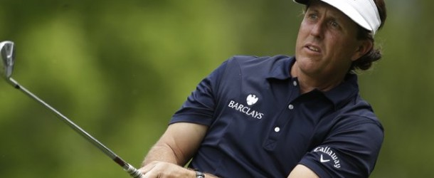 Mickelson Leads After 36 at Quail Hollow